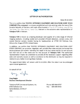 UQ Teledyne FLIR khong co ten goi thau
